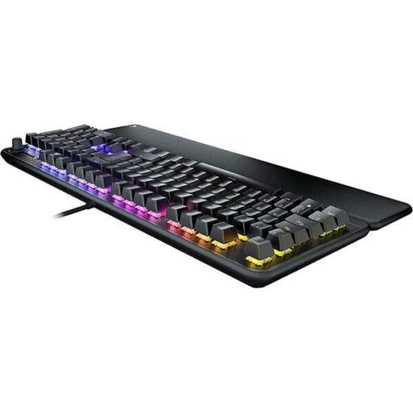 Rockat Pyro Mechanical Gaming Keyboard with UK Lightning Design, Black
