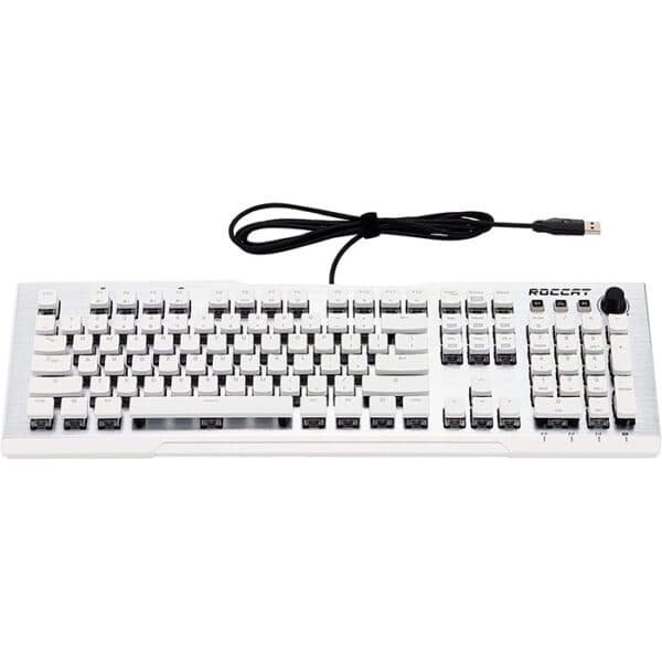 Roccat Vulcan 122 Aimo Tactile Brown Switch US Layout Gaming Keyboard ,White