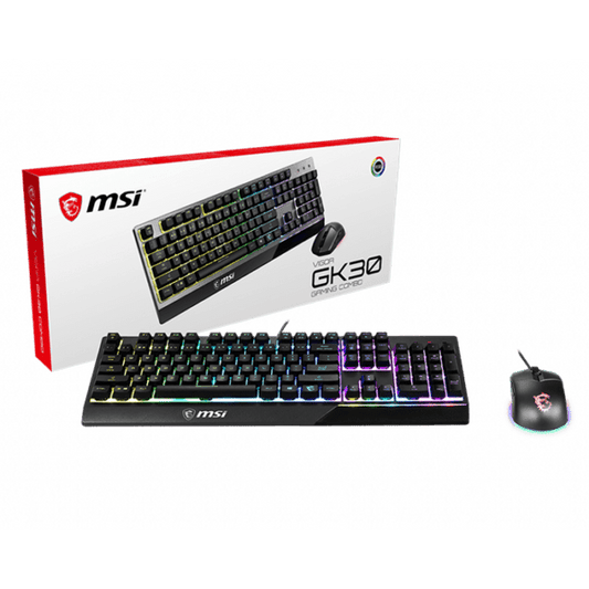 MSI Vigor GK30 Combo RGB Gaming Keyboard and Mouse, AR