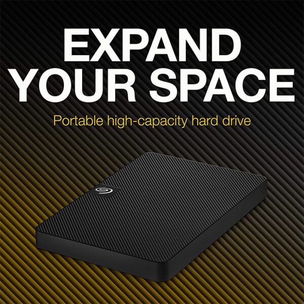 Seagate Expansion, 1 TB, External Hard Drive HDD, 2.5 Inch, USB 3.0, PC & Notebook, 2 Years Rescue Services STKM1000400, Black