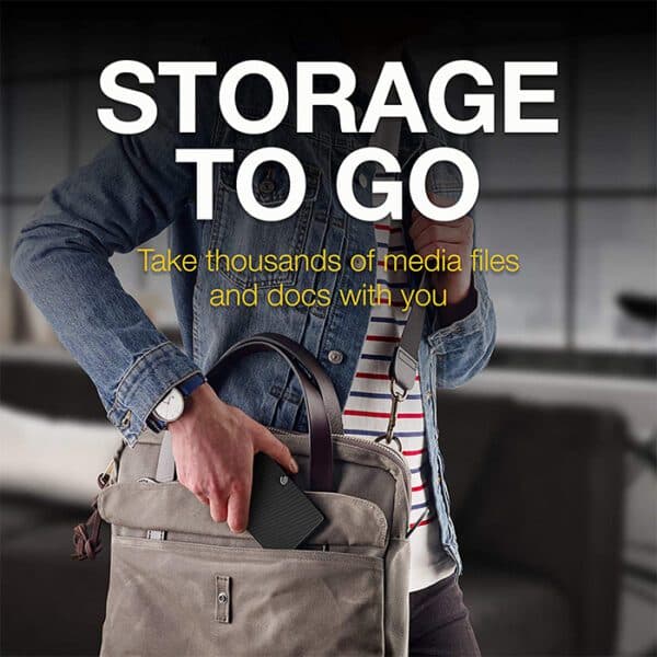 Seagate Expansion, 1 TB, External Hard Drive HDD, 2.5 Inch, USB 3.0, PC & Notebook, 2 Years Rescue Services STKM1000400, Black