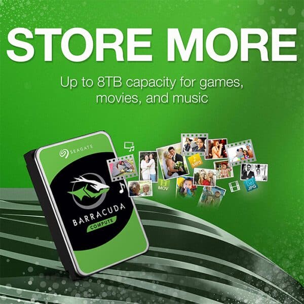 Seagate 1TB BarraCuda SATA III 3.5 Internal HDD