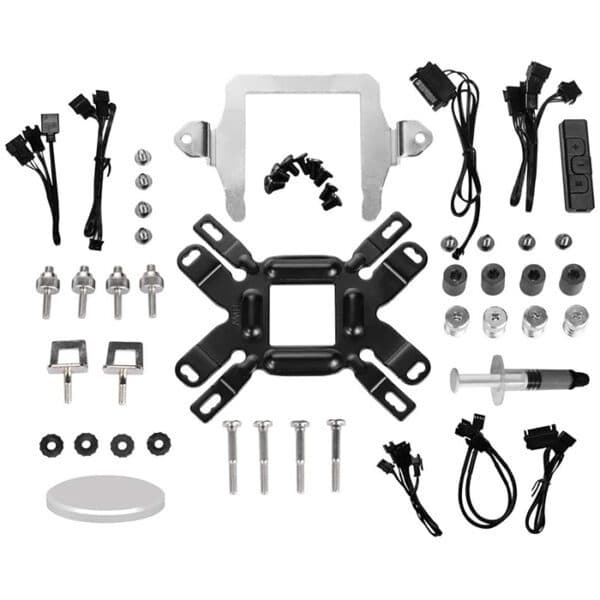 Lian Li Galahad 360 AIO White RGB Closed Loop CPU Cooler, White