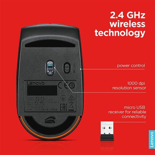 Lenovo 300 Wireless Compact Mouse