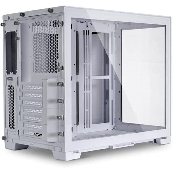 Lian Li PC-011 Dynamic MINI tempered glass Gaming Case, Snow White