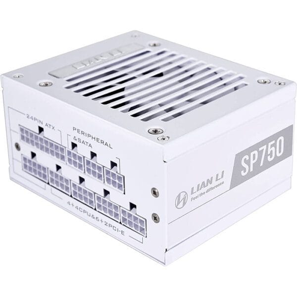 Lian Li SP750 750W 80 Plus Gold Certified Power Supply, Fully Modular, Active PFC, SFX Form Factor, White