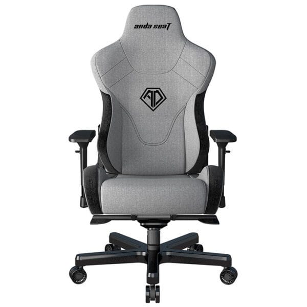 Anda Seat T-Pro 2 Pro Gaming Chair Black & Grey - Premium Fabric Gaming Chair, Ergonomic Office Desk Chairs with Neck, Lumbar Back Support Pillow Gaming Seat
