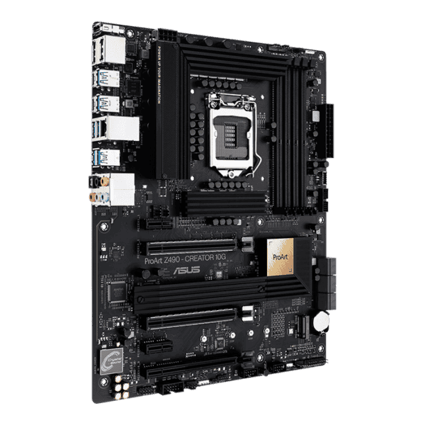 ASUS ProArt Z490 Creator 10G ATX Motherboard with LGA 1200 Socket AI Overclocking and Thunderbolt 3