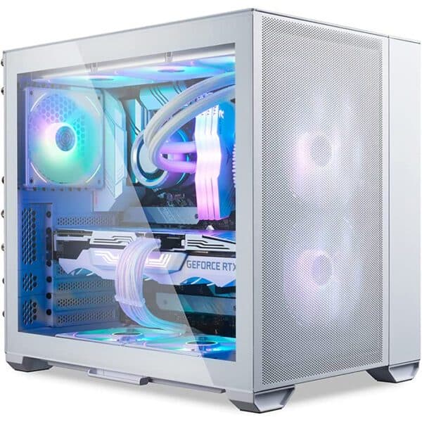 Lian Li O11 DYNAMIC Mini AIR Tempered Glass Gaming Computer Case – White