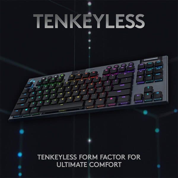 Logitech G915 TKL TENKEYLESS LIGHTSPEED Wireless RGB Mechanical Gaming Keyboard