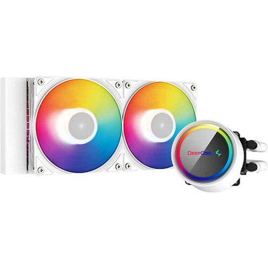 DEEPCOOL GAMMAXX L240 ARGB 240mm AIO Liquid CPU Cooler ,White