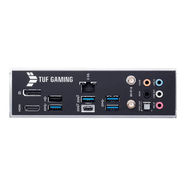 Asus TUF Gaming B660 PLUS WiFi D4 Intel® B660 (LGA 1700) ATX motherboard with PCIe 5.0 slot, three PCIe 4.0 M.2 slots, 10+1 DrMOS, Intel® 2.5Gb Ethernet, DisplayPort, HDMI, front USB 3.2 Gen 2 Type-C®, Aura Sync