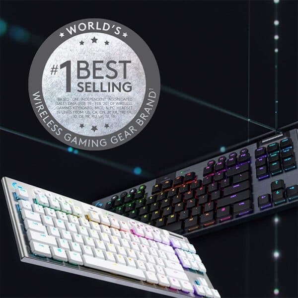 Logitech G915 TKL TENKEYLESS LIGHTSPEED Wireless RGB Mechanical Gaming Keyboard