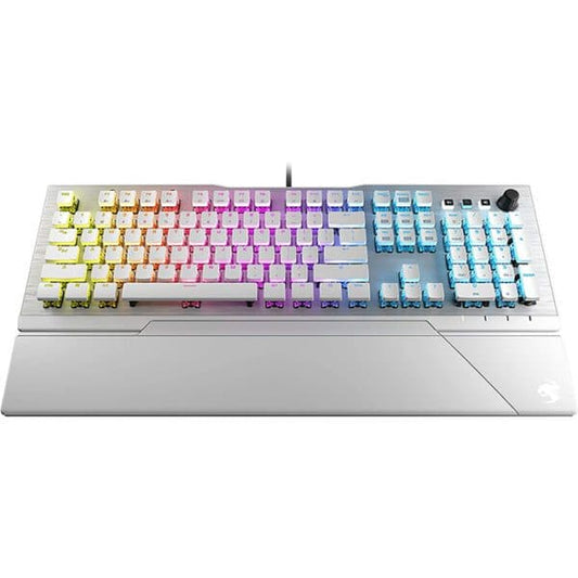 Roccat Vulcan 122 Aimo Tactile Brown Switch US Layout Gaming Keyboard ,White