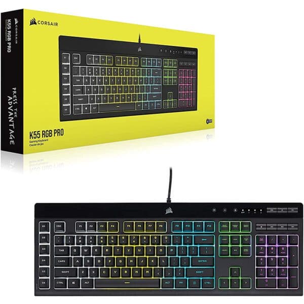 CORSAIR K55 RGB PRO Gaming Keyboard ,Black