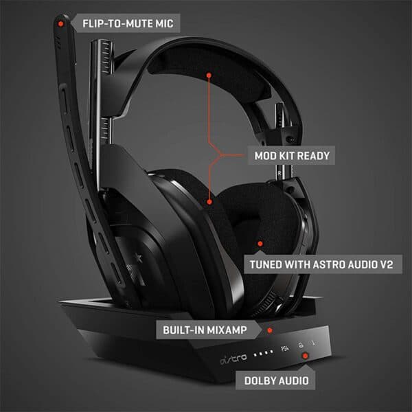 Astro Gaming A50 Gen 4 Wireless Gaming Headset, Ps4, Black