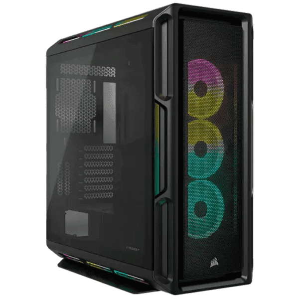 CORSAIR iCUE 5000T RGB Tempered Glass Mid-Tower ATX PC Case — Black