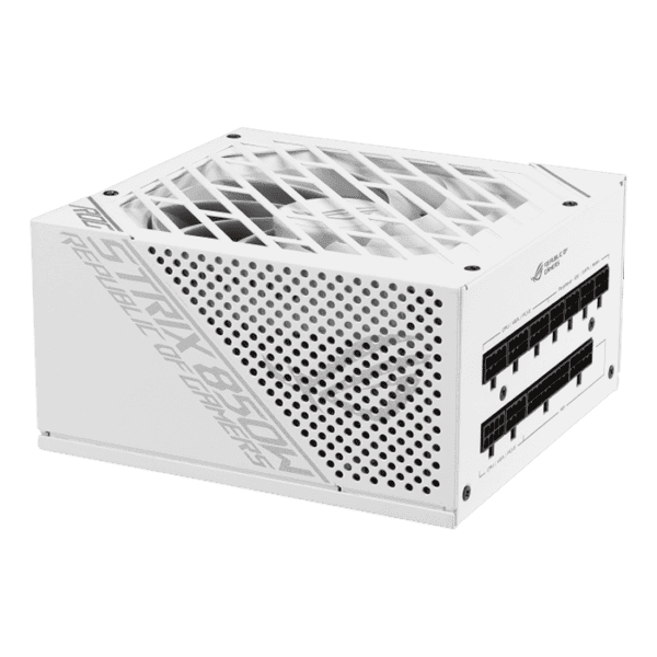 Asus ROG Strix 850W PSU, 80 Plus Gold, Frozen Silence, Fully Modular, Dual Ball Fan Bearing White