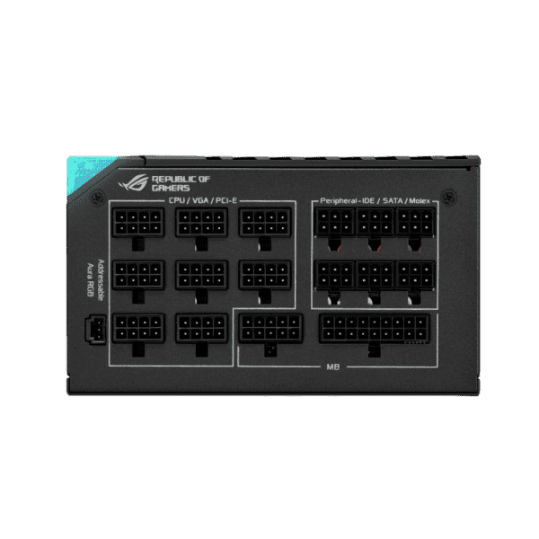 Asus Rog Thor 1000P2 OLED Power Supply Unit, 1000W Output, 80 Plus Platinum II, Aura Sync