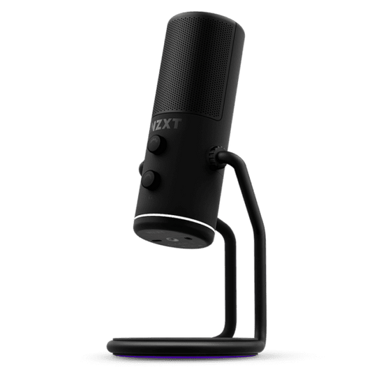 NZXT Capsule Cardioid USB Microphone, Frequency Response 20Hz – 20kHz, 24-bit/96kHz, Max SPL 120dB, Black