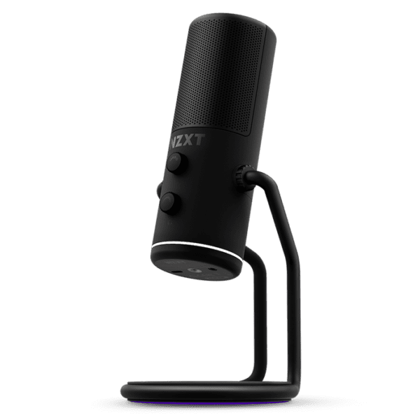 NZXT Capsule Cardioid USB Microphone, Frequency Response 20Hz – 20kHz, 24-bit/96kHz, Max SPL 120dB, Black