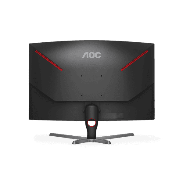 AOC C32G3E 31.5-Inch (VA / 1000R) Curved Gaming Monitor, 1920 × 1080 (FHD), HDR Visual, 165Hz, 1ms, HDMI 1.4 x 2, DisplayPort 1.2 x 1, FreeSync Premium tear-free immersion Black & Red