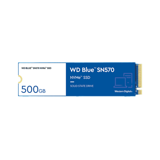 WD Blue SN570 NVMe 500GB Internal SSD M.2 PCIe Gen3 x4 NVMe v1.4
