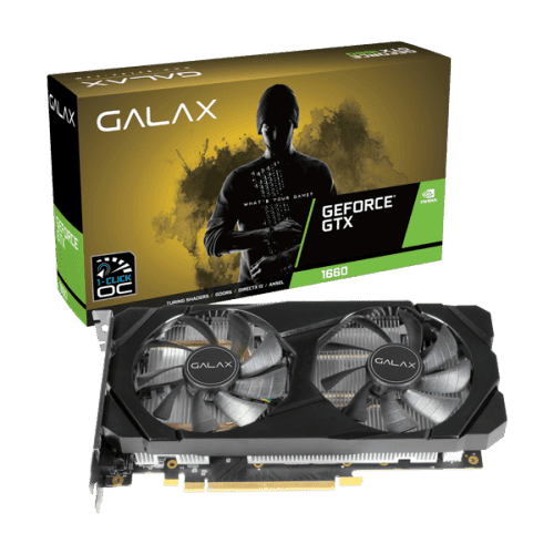 GALAX GeForce  GTX 1660 (1-Click OC) 6GB GDDR5 192-bit DP/HDMI/DVI-D Graphics Card