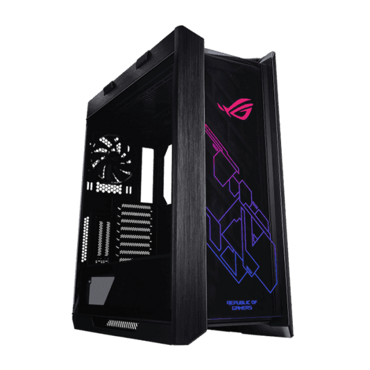 ROG Strix Helios RGB ATX/EATX mid-tower gaming case with tempered glass, aluminum frame, GPU braces, 420mm radiator support and Aura Sync, Black