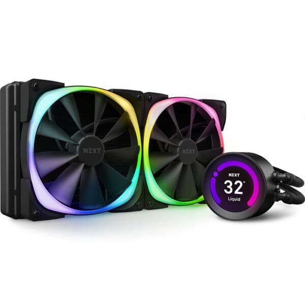 NZXT Kraken Z63 RGB 280mm Liquid Cooler with LCD Display, Black