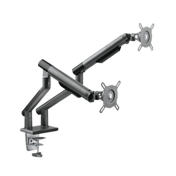 Twisted Minds Dual Monitors Premium Slim Aluminum Spring-Assisted Monitor Arms – Grey