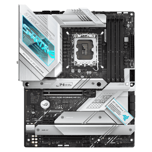 ASUS ROG Strix Z690-A Gaming WiFi D4Intel®Z690 LGA 1700 ATX motherboard, SATA and AURA Sync RGB lighting