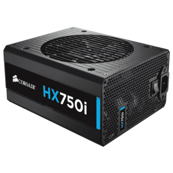CORSAIR HXi Series HX750i High-Performance ATX Power Supply — 750 Watt 80 Plus PLATINUM Certified PSU