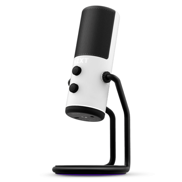 NZXT Capsule Cardioid USB Microphone, Frequency Response 20Hz – 20kHz, 24-bit/96kHz/white, Max SPL 120dB,