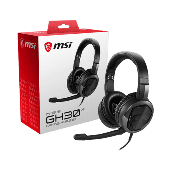 MSI IMMERSE GH30 V2 Gaming Headset Black
