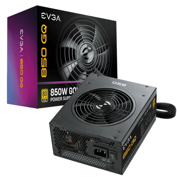 EVGA 850 GQ, 80+ GOLD 850W, Semi Modular, EVGA ECO Mode, 5 Year Warranty, Power Supply
