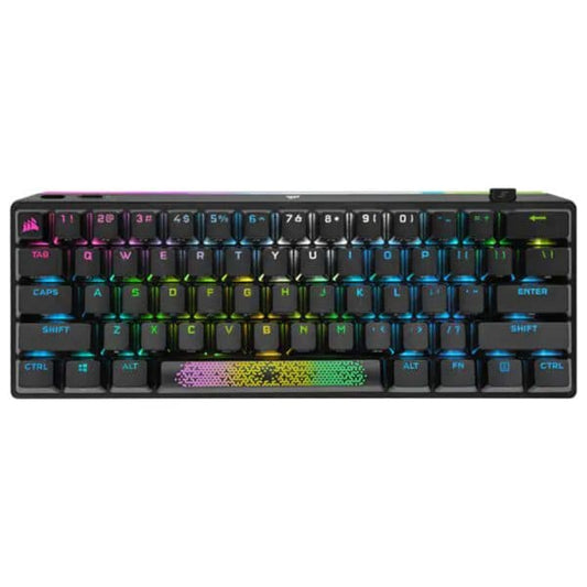 CORSAIR K70 PRO MINI WIRELESS 60% Mechanical CHERRY MX Red Switch Keyboard with RGB Backlighting – Black