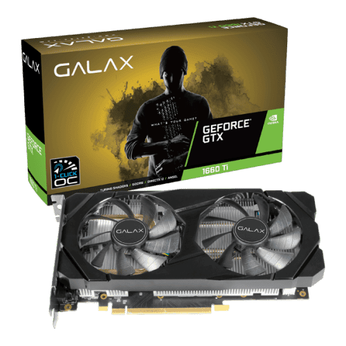 GALAX GeForce  GTX 1660 Ti (1-Click OC) 6GB GDDR6 192-bit DP/HDMI/DVI-D Graphics Card