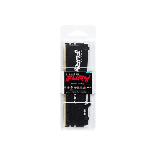 Kingston Fury Beast 16GB DDR5 RGB Desktop Memory, 5200MHz