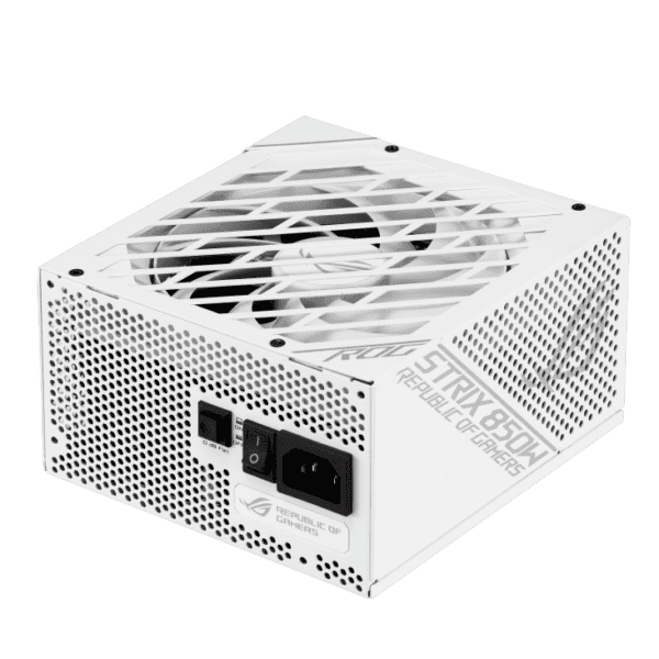 Asus ROG Strix 850W PSU, 80 Plus Gold, Frozen Silence, Fully Modular, Dual Ball Fan Bearing White