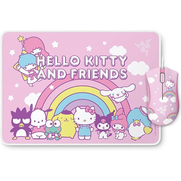 Razer DeathAdder Essential & Goliathus – Medium (Speed) Bundle – Hello Kitty Edition