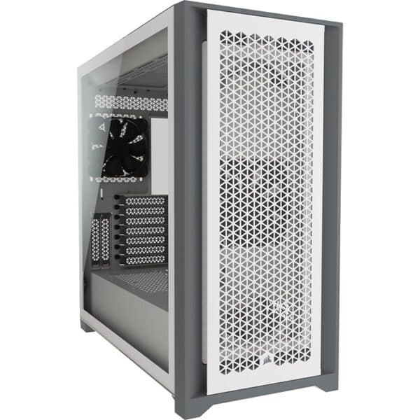 CORSAIR 5000D AIRFLOW Tempered Glass Mid-Tower ATX PC Case, White