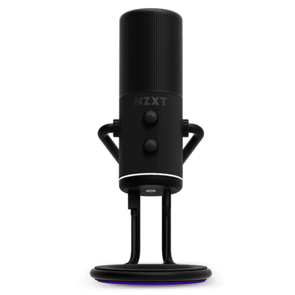 NZXT Capsule Cardioid USB Microphone, Frequency Response 20Hz – 20kHz, 24-bit/96kHz, Max SPL 120dB, Black