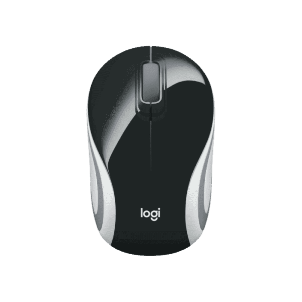 Logitech M187 USB Wireless Optical Mini Mouse Black & White