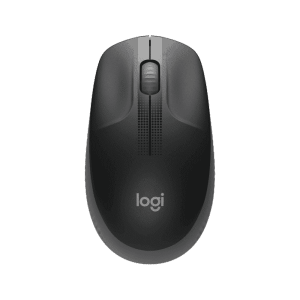 Logitech M190 Full-Size Wireless Computer Mouse – Charcoal