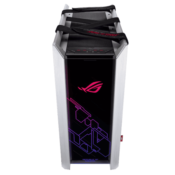 ROG Strix Helios White Edition RGB ATX/EATX mid-tower gaming case with tempered glass, White, aluminum frame, GPU braces, 420mm radiator support and Aura Sync, White