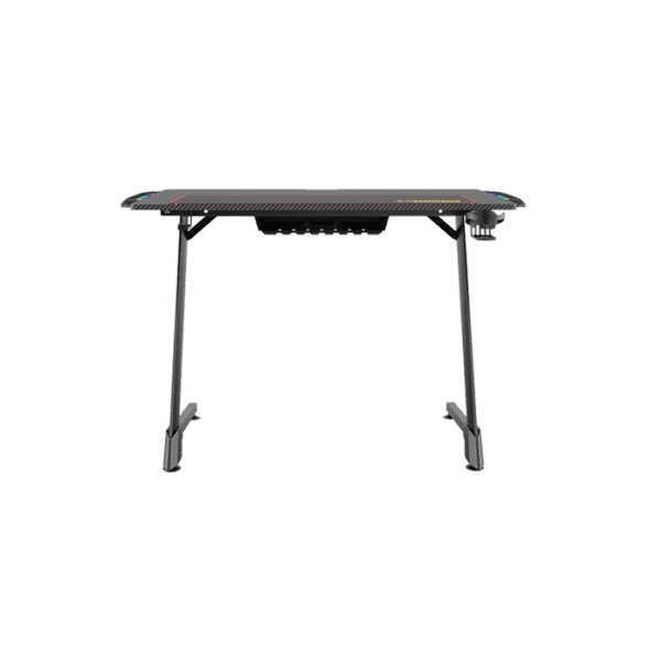 Twisted Minds Z Shaped Gaming Desk Carbon fiber texture – RGB