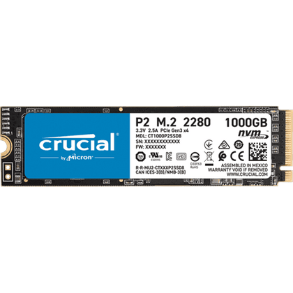 Crucial P2 1TB PCIe M.2 2280SS SSD