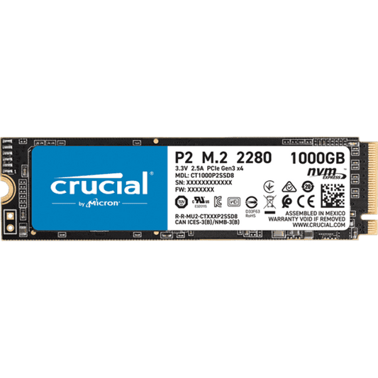 Crucial P2 1TB PCIe M.2 2280SS SSD