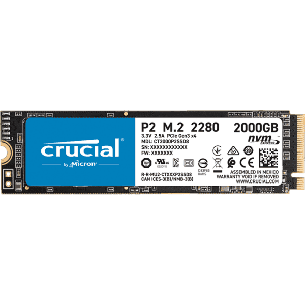 Crucial P2 2TB PCIe M.2 2280SS SSD